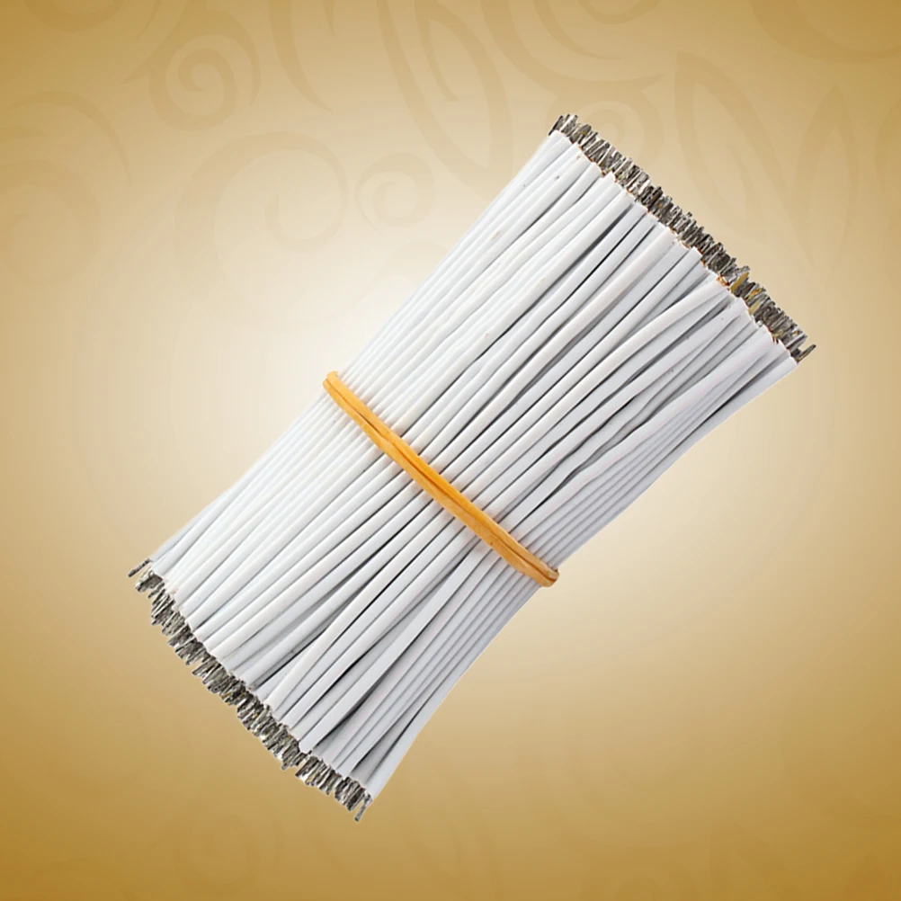 

100 PCS Wiring White Electric Guitar Pickup Wires Single Core Line Accessory for Bass Lug