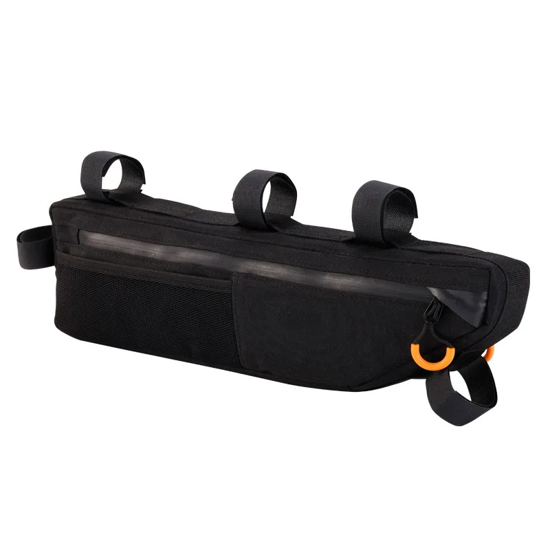 Large-Capacity Cycling Bag for Commuting PVC and Nylon Front Beam Hanging Beam Bag with Phone Storage for Road Bikes