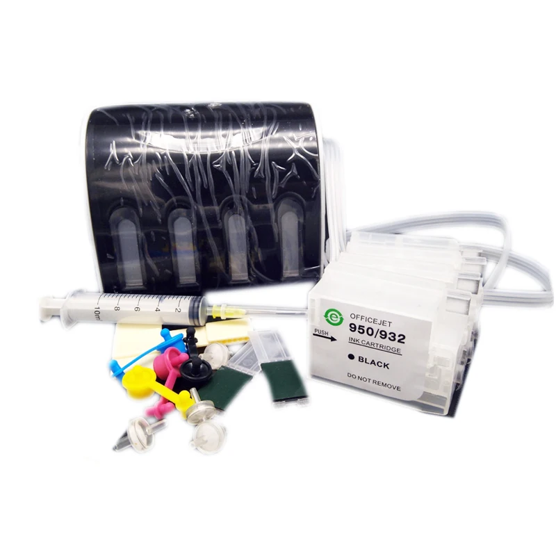 Without Chip For HP 950 XL CISS Ink System for HP Officejet Pro 8600 8100 8610 8620 8630 8615 8625 8635 276dw 251dw Printers