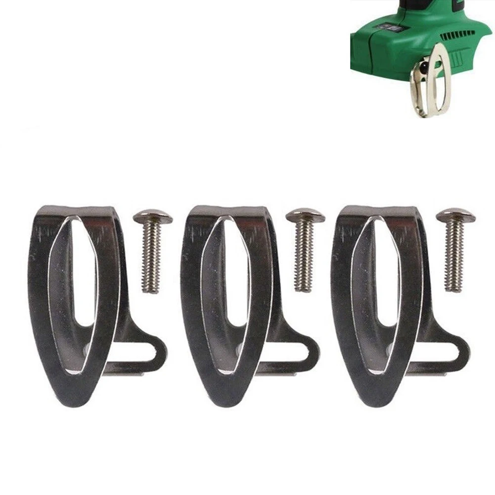 

3PCS Brand New Belt Clips Belt Clip And Screw 372229 331277 Belt Clips Silver Steel DS18DBL Cordless Driver Drill