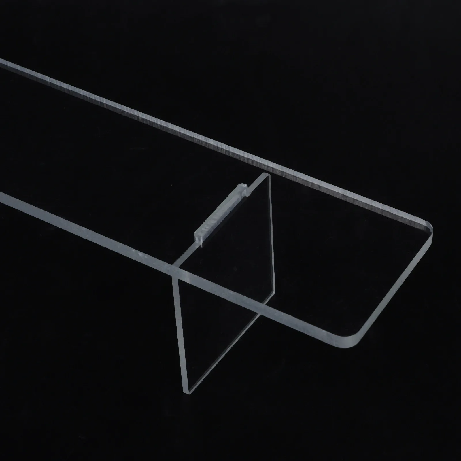 15.63 Inch Acrylic Leaning Bridge Clear Wrist Rest for Artists Painting Hand Rest Detailed Drawing Aid Transparent Steady