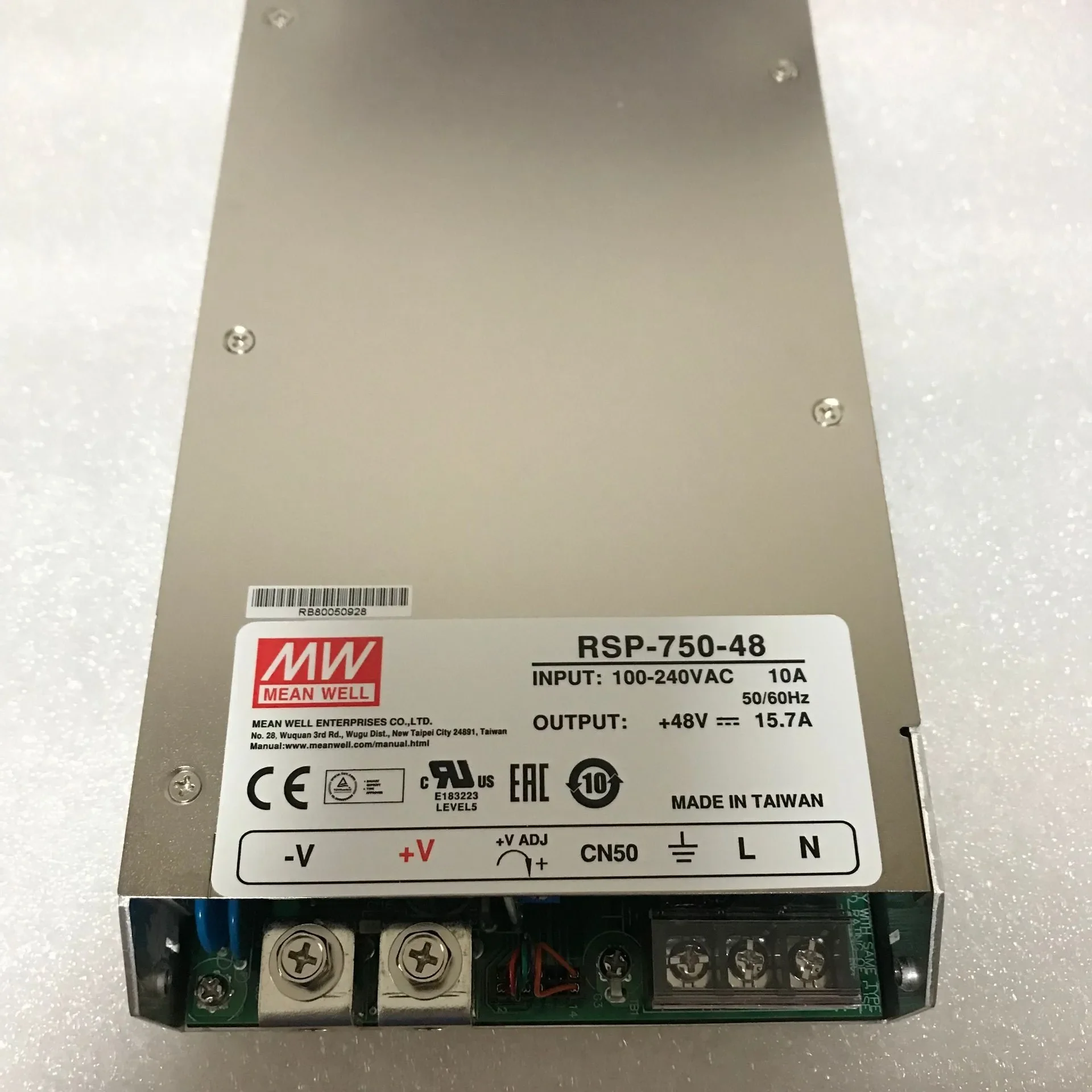 Taiwan Mingwei PFC Ultra-thin Adjustable Voltage Power Supply RSP-750-48 750W 48V15.7A New Original