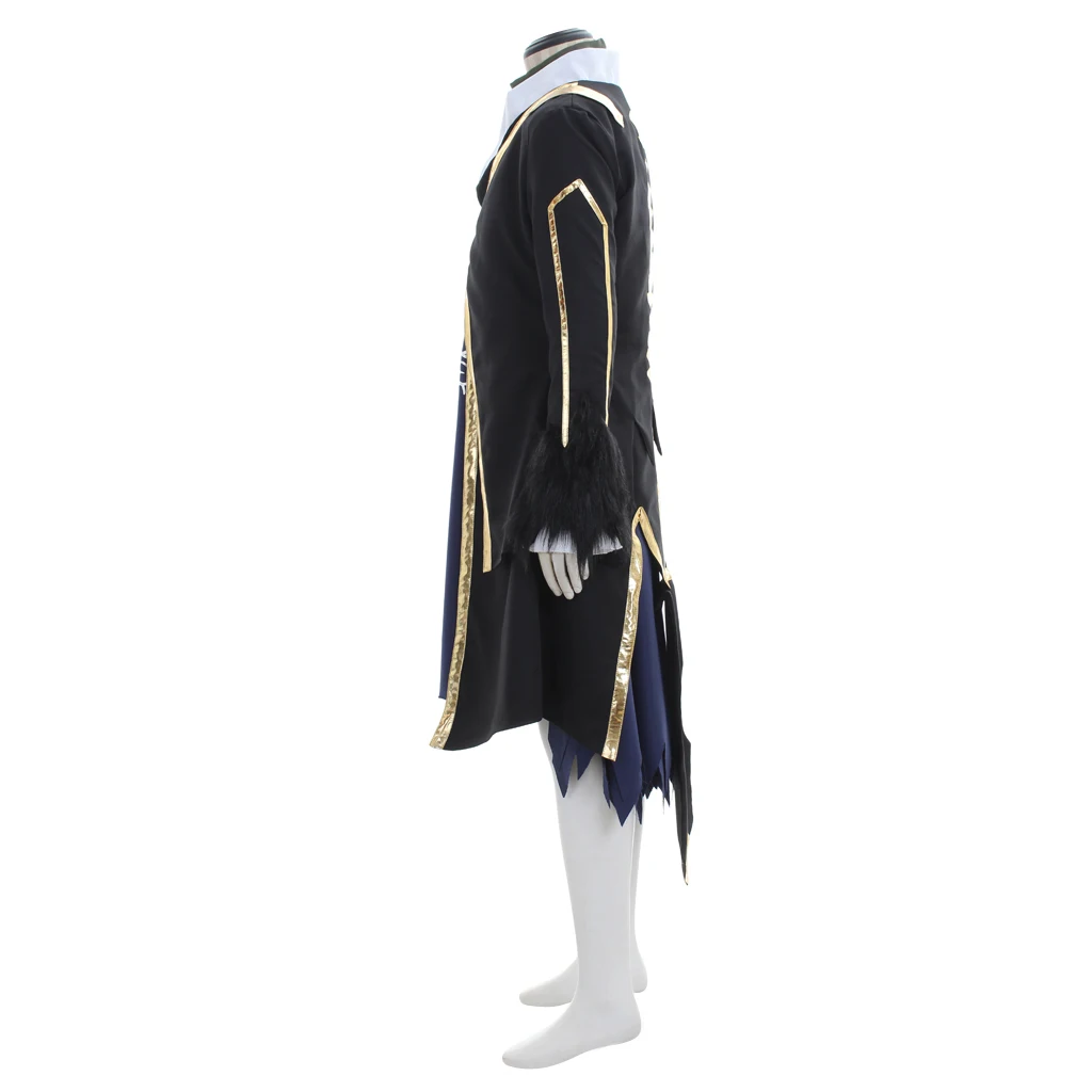 Game Vlad III Cosplay Lancer Costume For Men Black Combat Uniform Suit Halloween Carnival Party Stage Show Outfits