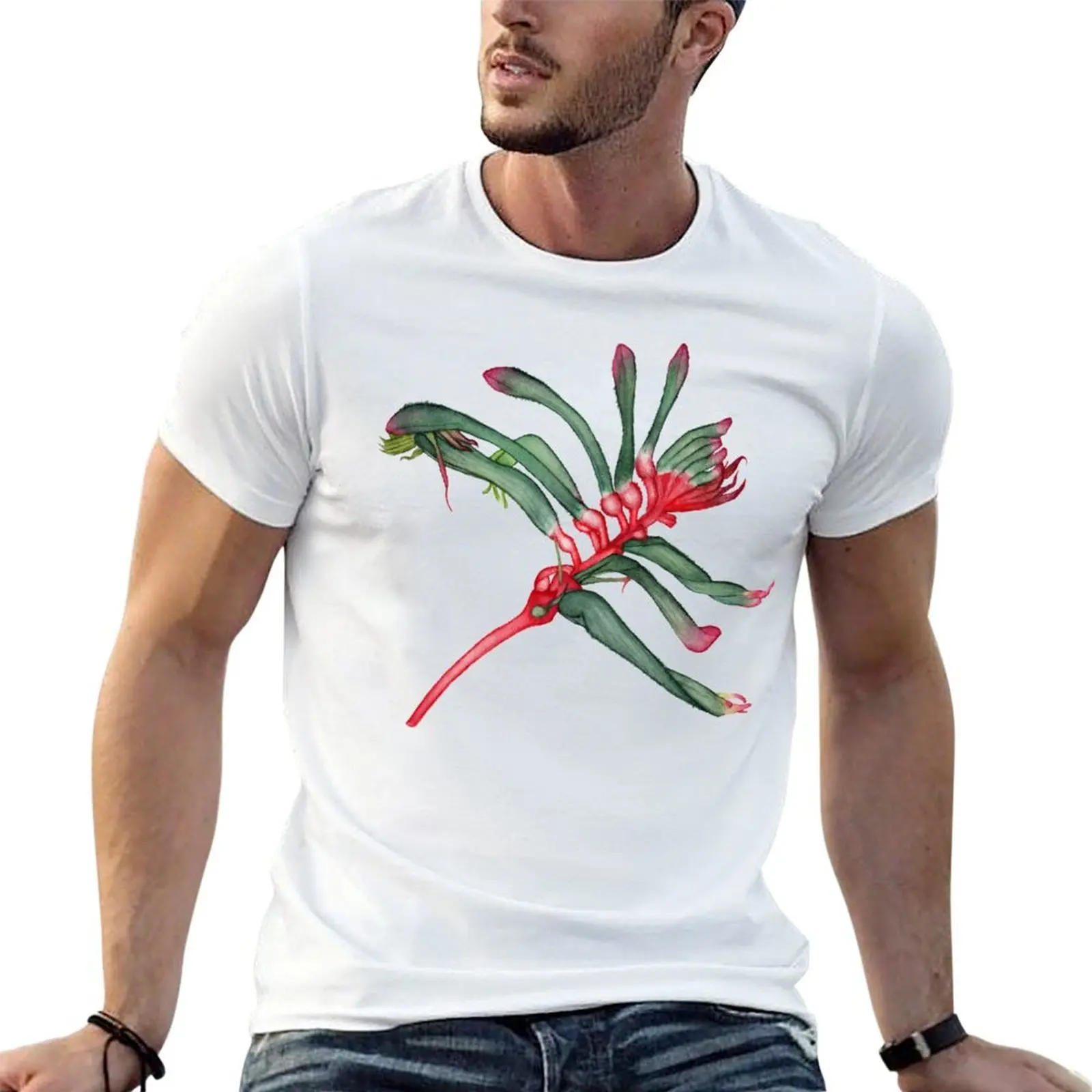 

Kangaroo Paw Flower T-Shirt man t shirt luxury t shirt for man 100 percent cotton cotton t shirt pack T-shirt
