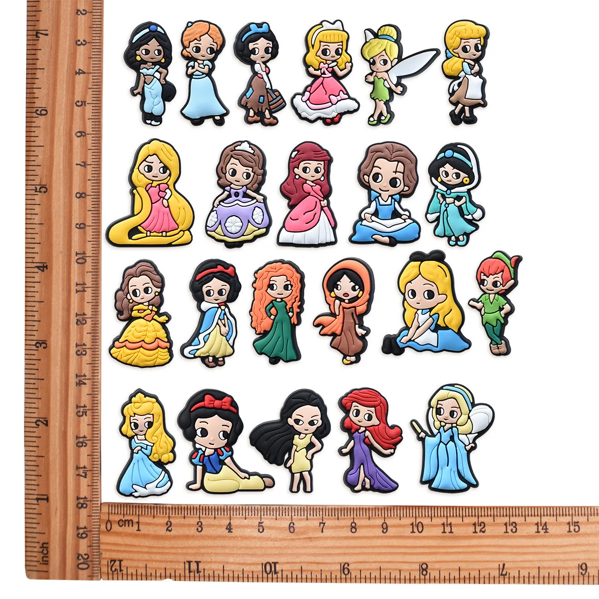 10-100 Stück Prinzessinnen-Serie Niedliche Schuh-Charms für Clogs Sandalen Dekoration Schuhzubehör Schnallen für Freundinnen Geschenk – Detail 7