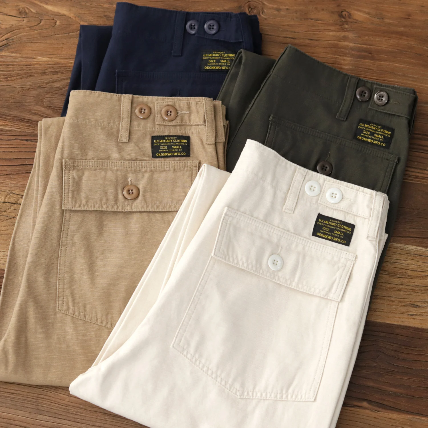 

Мужские повседневные брюки из чистого хлопка в стиле милитари, широкие, свободные, прямые, длинные, в американском ретро-стиле, рабочая одежда