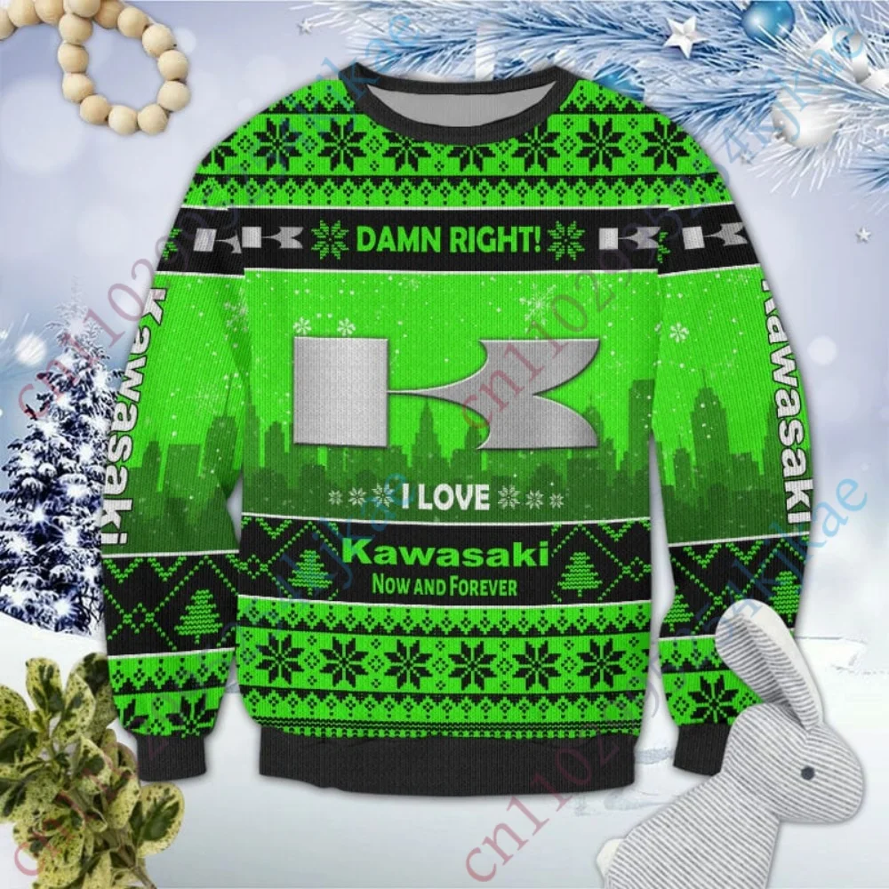 

Kawasaki футболка большого размера, повседневная футболка для мужской одежды, толстовка в стиле Харадзюку, дышащая футболка с круглым вырезом и длинными рукавами