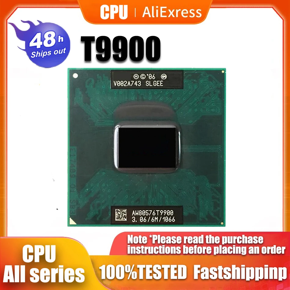 T9900 CPU 6M Cache/3.06GHz/1066/Dual-Core Socket 479 Laptop processor forGM45 PM45