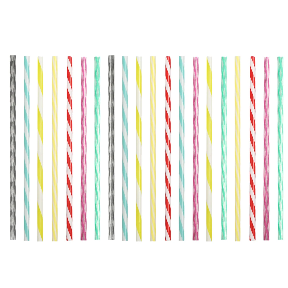 

20pcs Reusable Party Drinking Smoothies Giant Pp Long Reusable Straw Straws Bulk Jumbo Long Lightweight Easy Clean