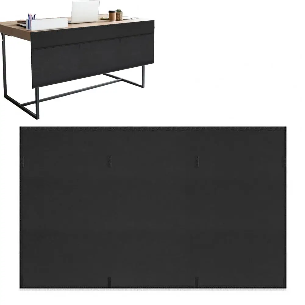 Modesty Panel under Desk Privacy Panel Modesty Skirt Self-adhesive Cable Management Organizer Heavy Duty Wire Pocket for Office