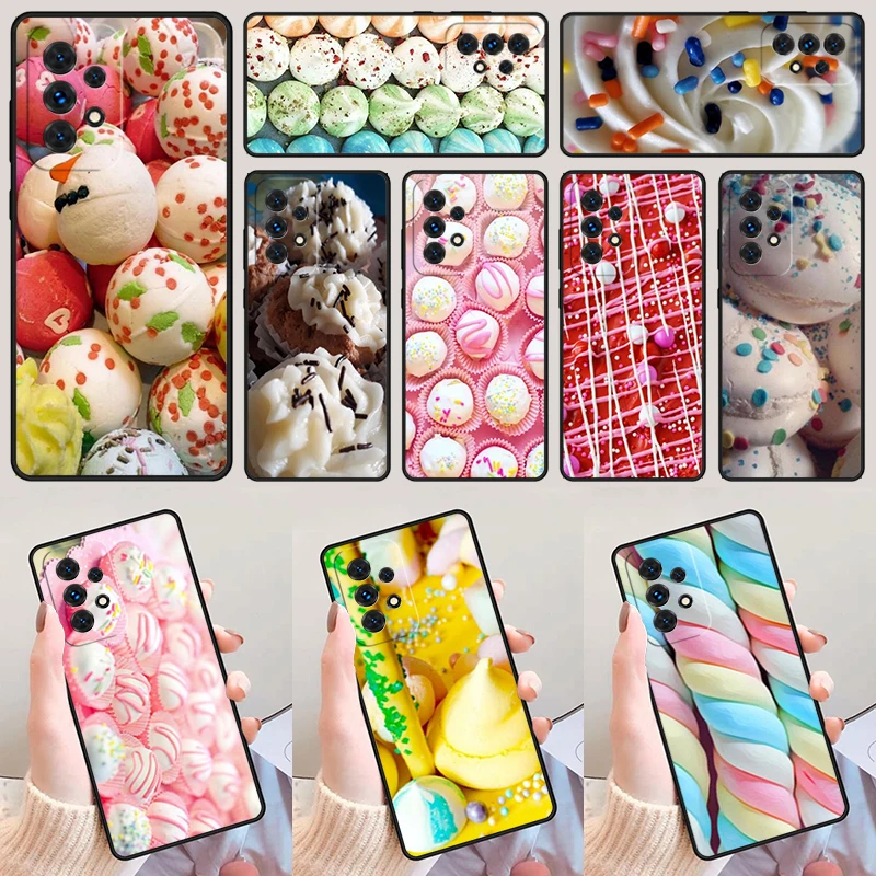

Cake Marshmallow Icing Balls For Samsung Galaxy A52 A72 A73 A20e A21S A50 A70 A11 A12 A42 A31 A40 A51 A71 A32 A80 A91 Phone Case