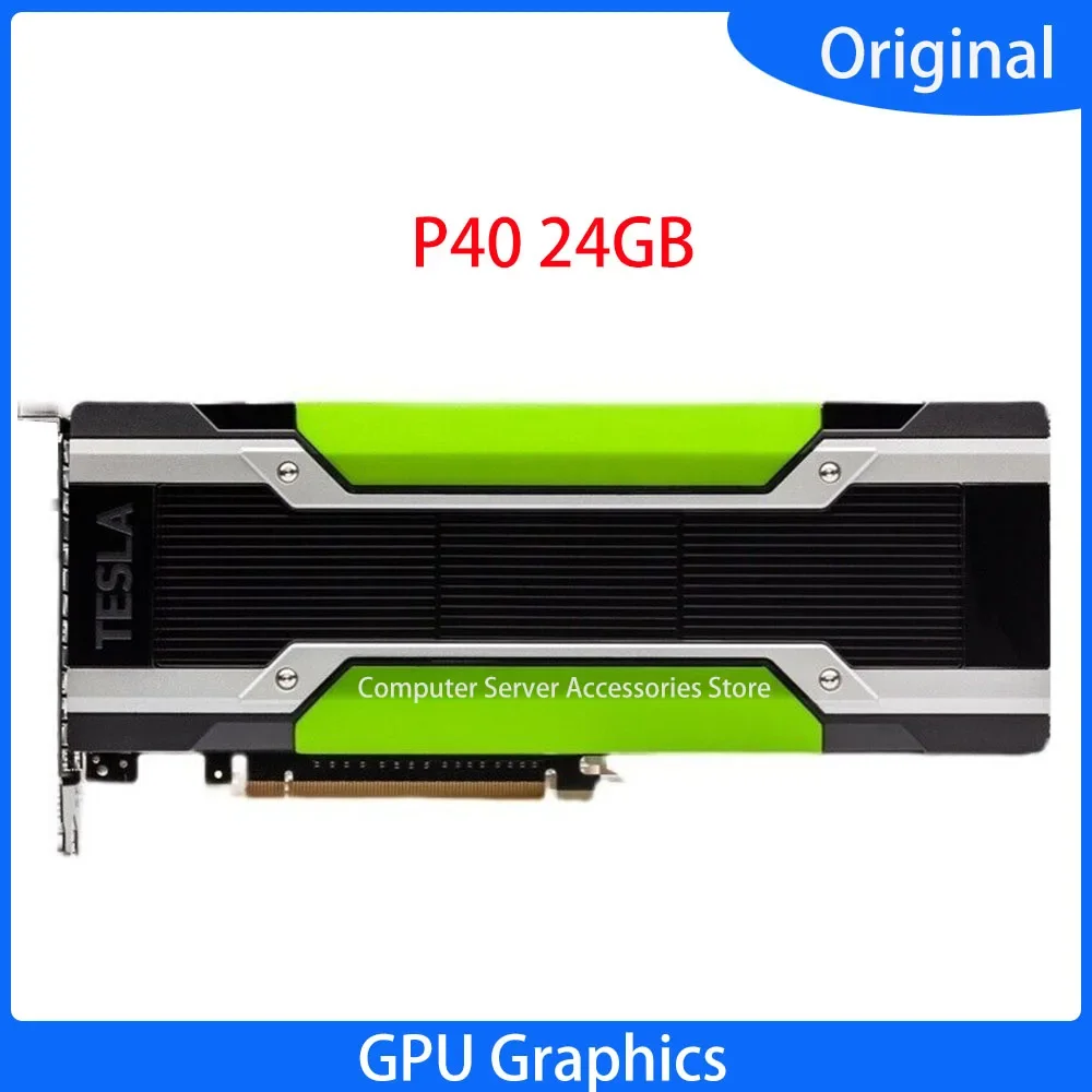 

Original TESLA P40 24GB DDR5 GPU Accelerator Card Dual PCI-E 3.0 x16 FOR SERVERS Professional Computing Graphics Card P40 24G