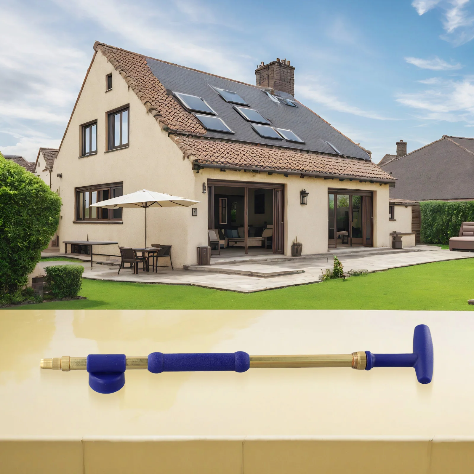 Brass and Plastic Pull Rod Sprayer Compatible with 1.25L+ Water Bottles Featuring Dual Nozzle Design for Fine Spray Performance