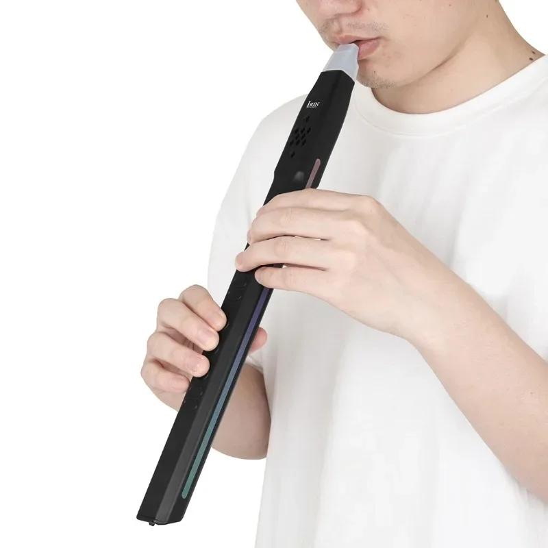 Electric Blowpipe Mini Digital Electronic Saxophone Woodwind Musical Training Education for Beginners Students Adults