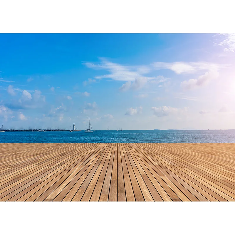 ZHISUXI Summer Tropical Palms Tree Sea Beach Photo Background Scenic Photography Backdrop Photocall Photo Studio 21414XHF-03