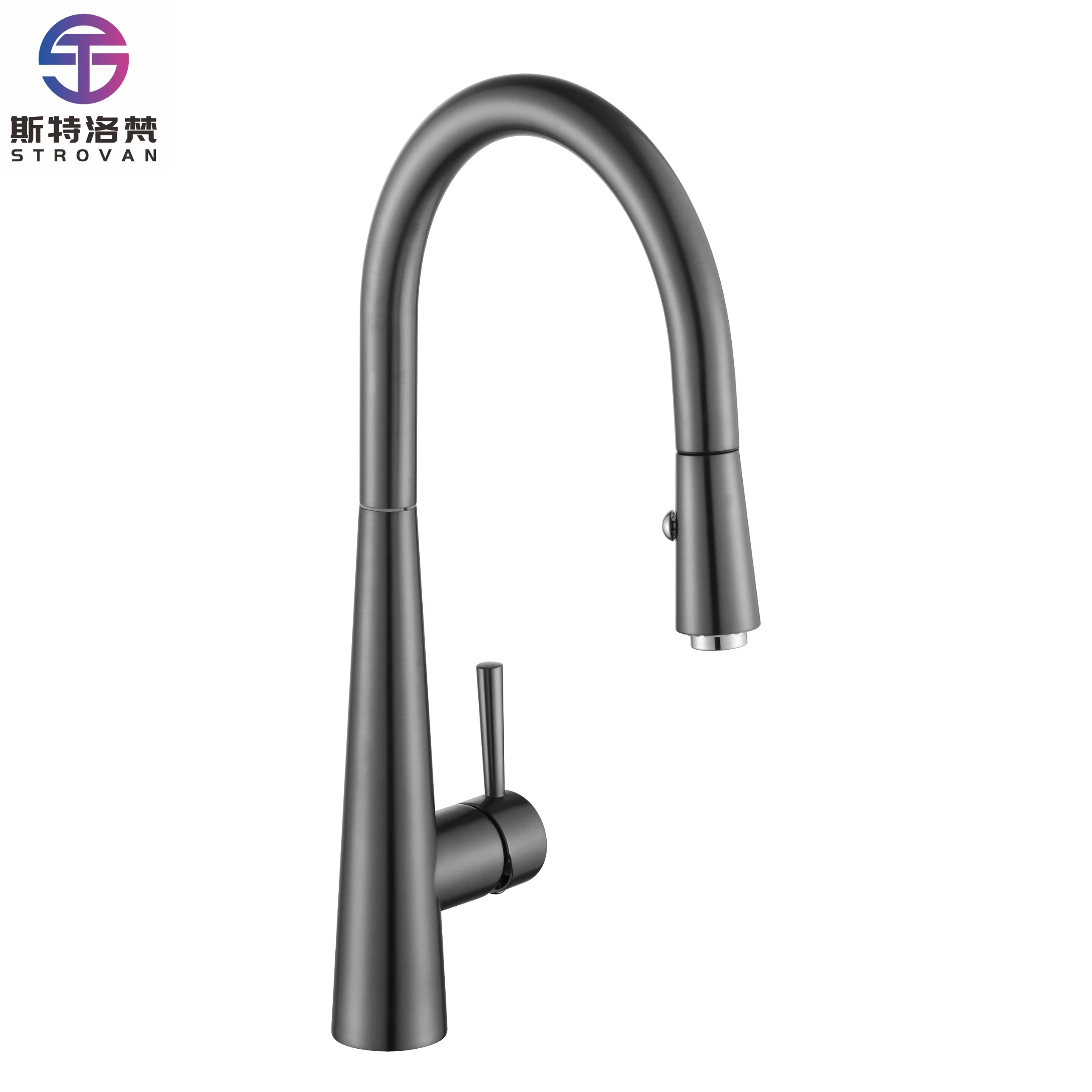 Kitchen Sink Faucet Solid Brass Constructed with Low Lead Brass Waterway Robust&Flexible