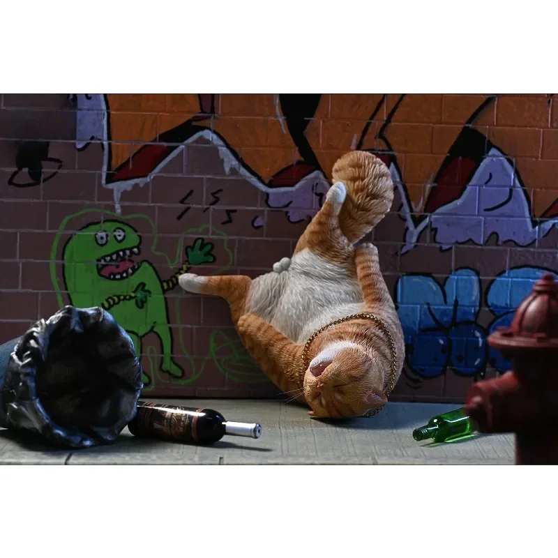 JXK 1/6 escala simulación resina gato borracho Animal modelo cura mascota juguetes de escritorio regalo para accesorios de figuras de acción de 12 pulgadas