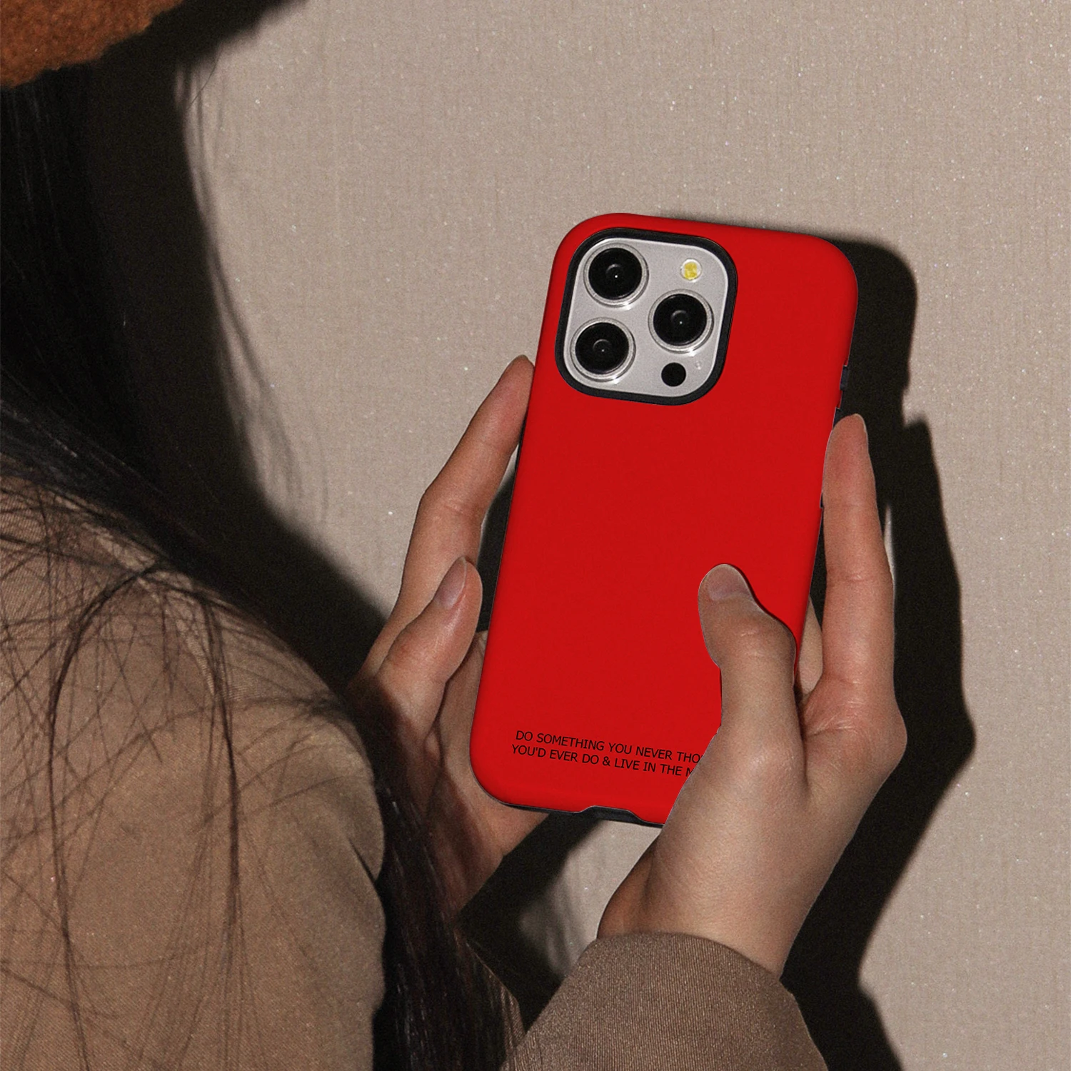 Girl style Phone Case for iPhone 16 Pro Max Shockproof Cover, Small and Cute Personalized Creative Frosted Fall Protection Case image 3