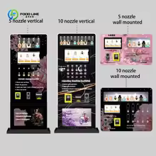 Customized Commercial Perfume Vending Machine Stainless Steel Frame Durable Fragrance Dispenser
