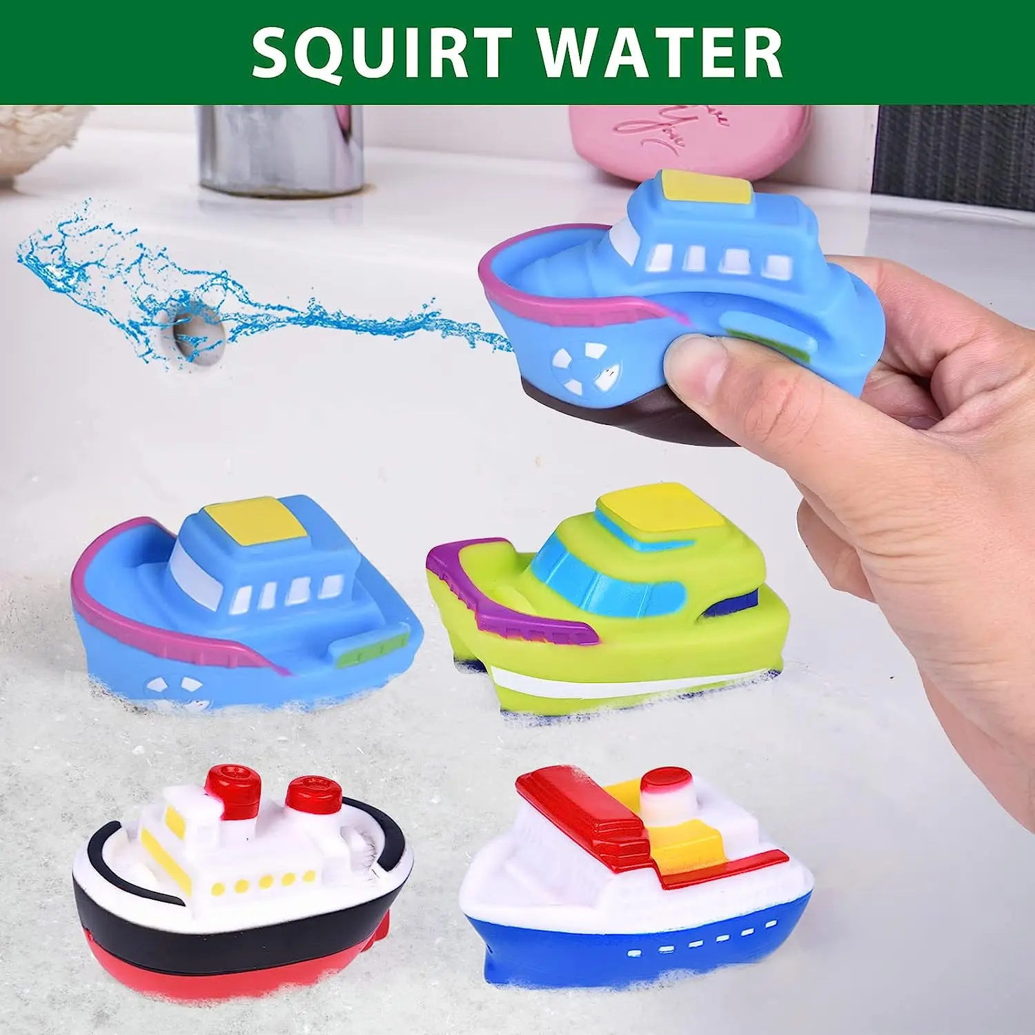 Mini-Auto-förmiges Babyparty-Spielzeug mit Sprinkler, Schwimmbad, Badewanne und Strand, Geburtstagsgeschenk für Kinder mit Bootsfunktion