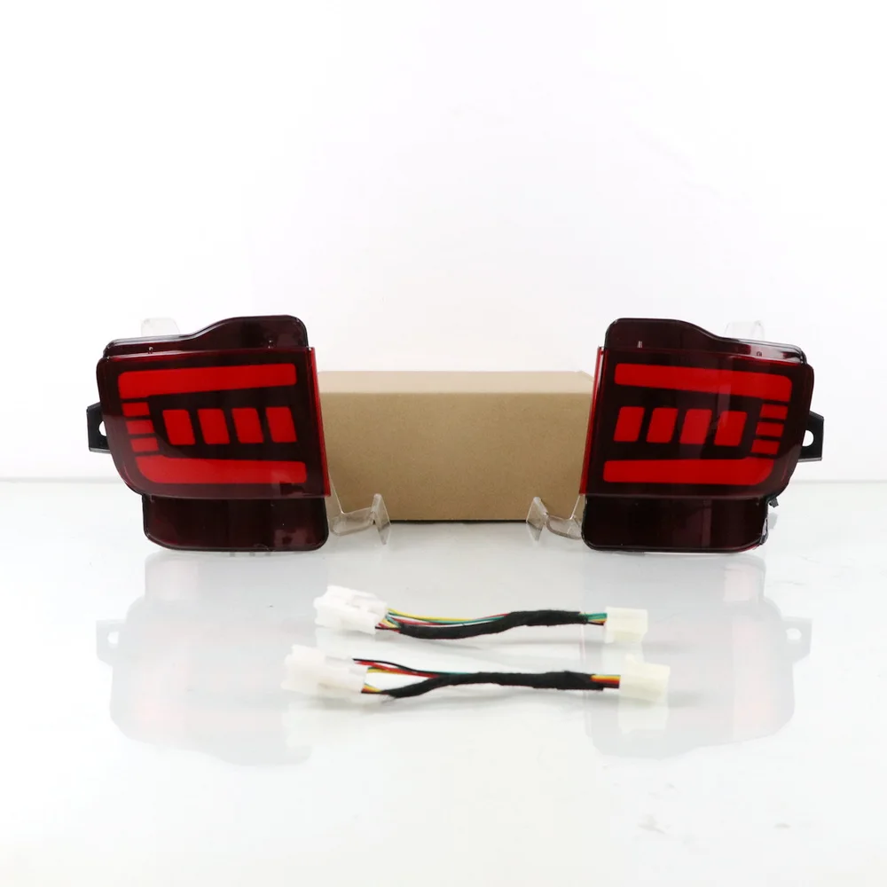 

July King Car LED Brake Lights compatible for Toyota Land Cruiser 2016-2020, Brake Lights + Streamer Turn Signals + Night DRL