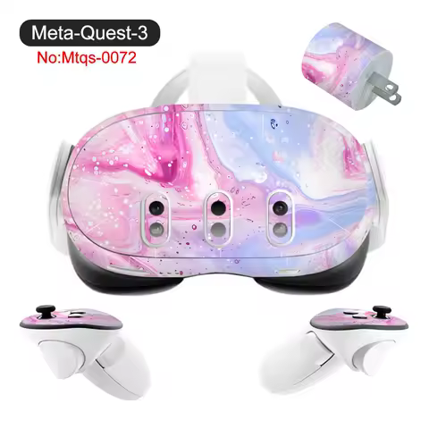 Gifts for Gamers for Meta Quest 3 Accessories Stickers Set Funny VR Headset Skin Wrap
