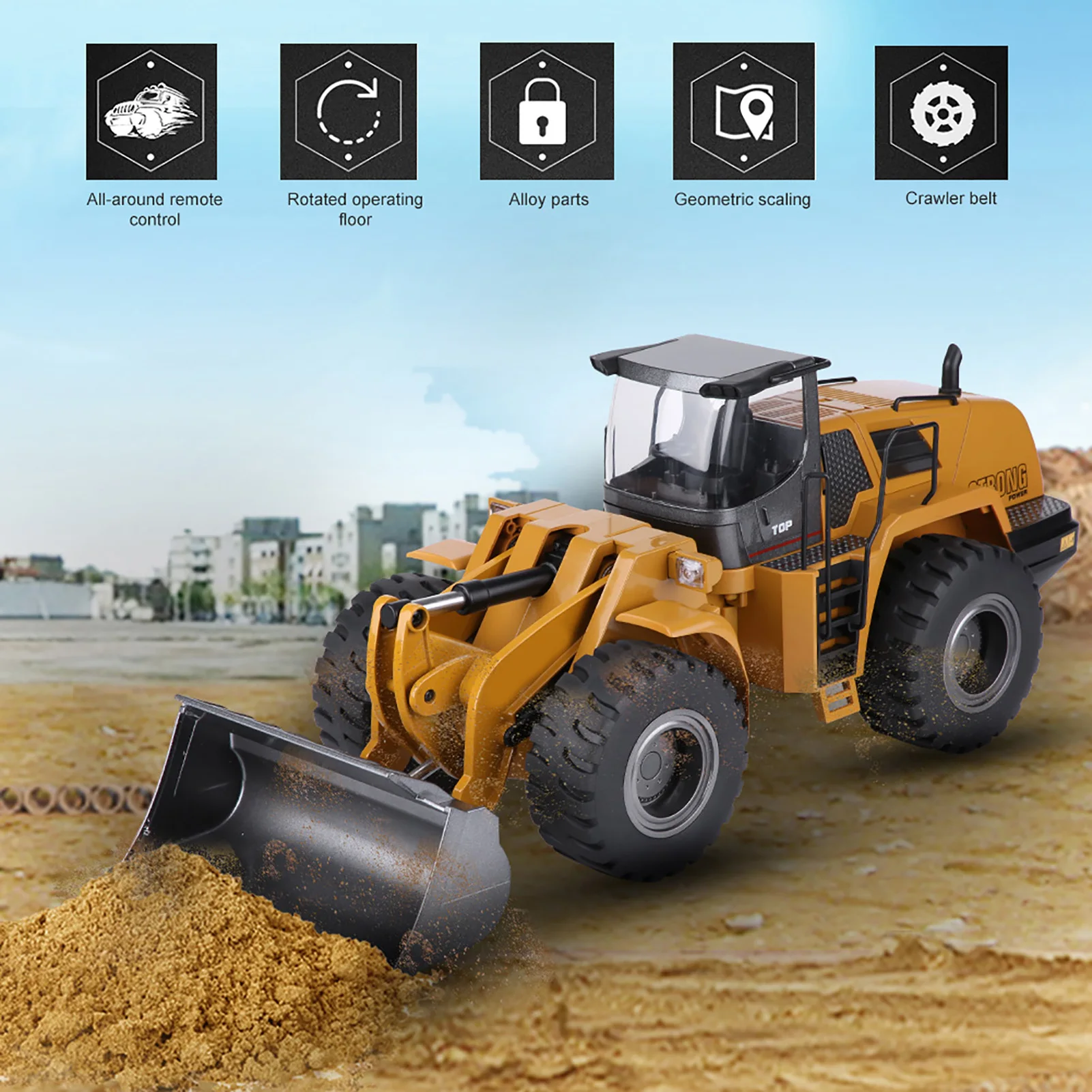 2.4G 1:14 RC Electric Truck Remote Control Model Excavator Engineering Vehicle RC Remote Control Car