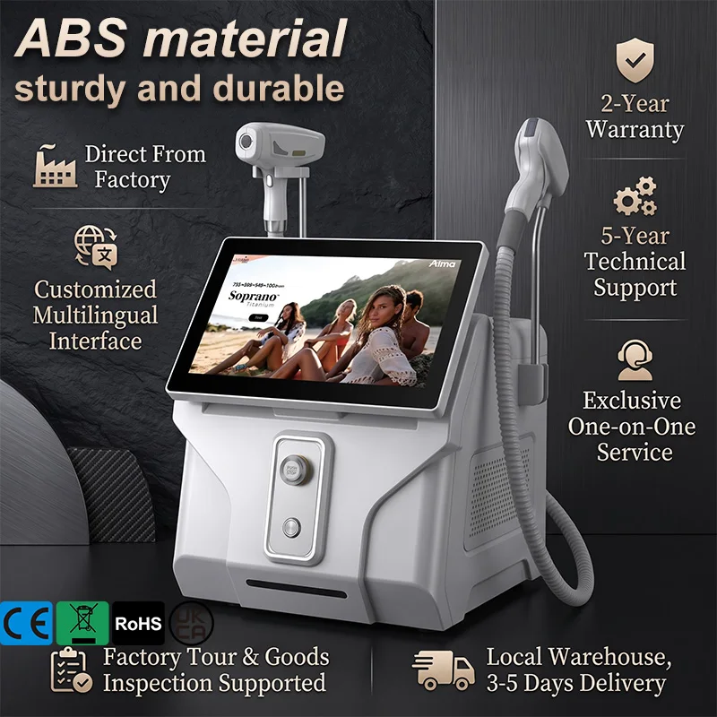 5000W Professional 2-in-1 Diode Laser Hair Removal Machine Pico Q Switch ND:YAG Tattoo Removal System 4 Wavelength 808nm Beauty