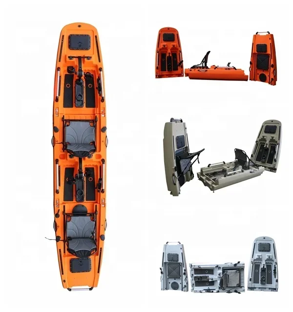 Lldpe Material 3 Years Warranty CE Certificate Fishing Pedal Kayak Electric Motor Kayak Kyak Kayak 2 Person Fishing With Motor