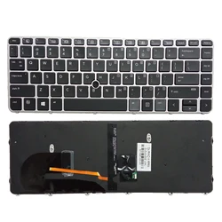 Teclado americano para HP EliteBook 840 G3 745 G3 840 G4 745 G4 ZBook 14u G4 HSN-I02C-4