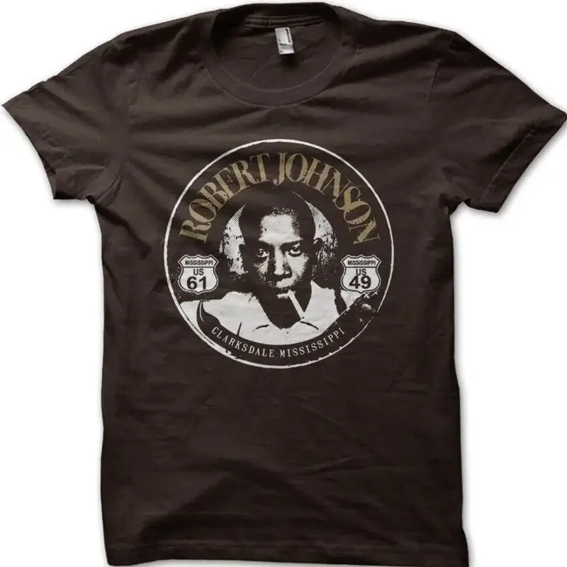 Robert Johnson Best Ever Blues Guitar Crossroads devil printed t shirt 9094