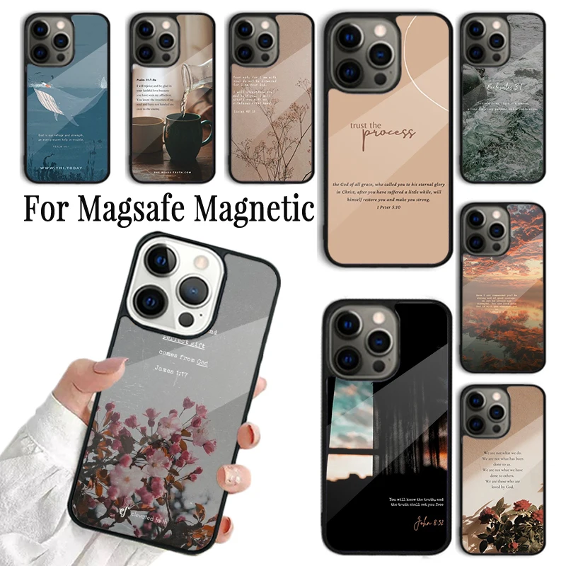 

Bible Verse Christian Quote SOFT Phone Case Cover For iPhone 17 AIR 16 15 14 13 12 11 Pro Max Plus Wireless Magnetic Magsafe