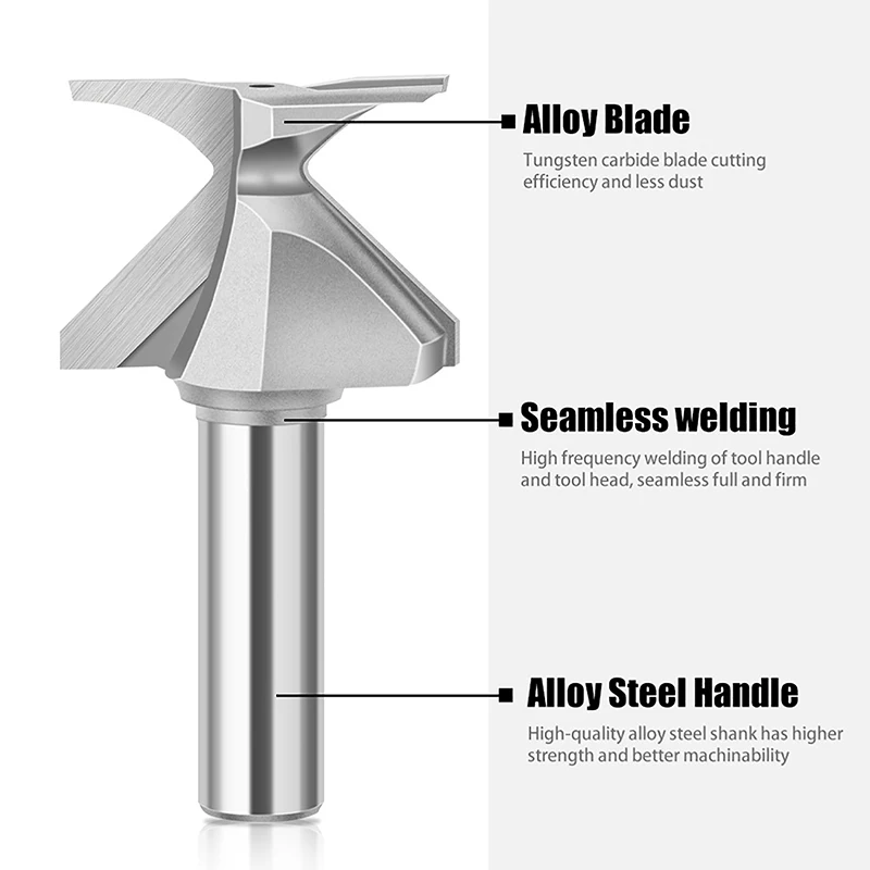 Shank Arc Bending Integrated Knife Forming Knife Router Bits For Woodworking Milling Cutter