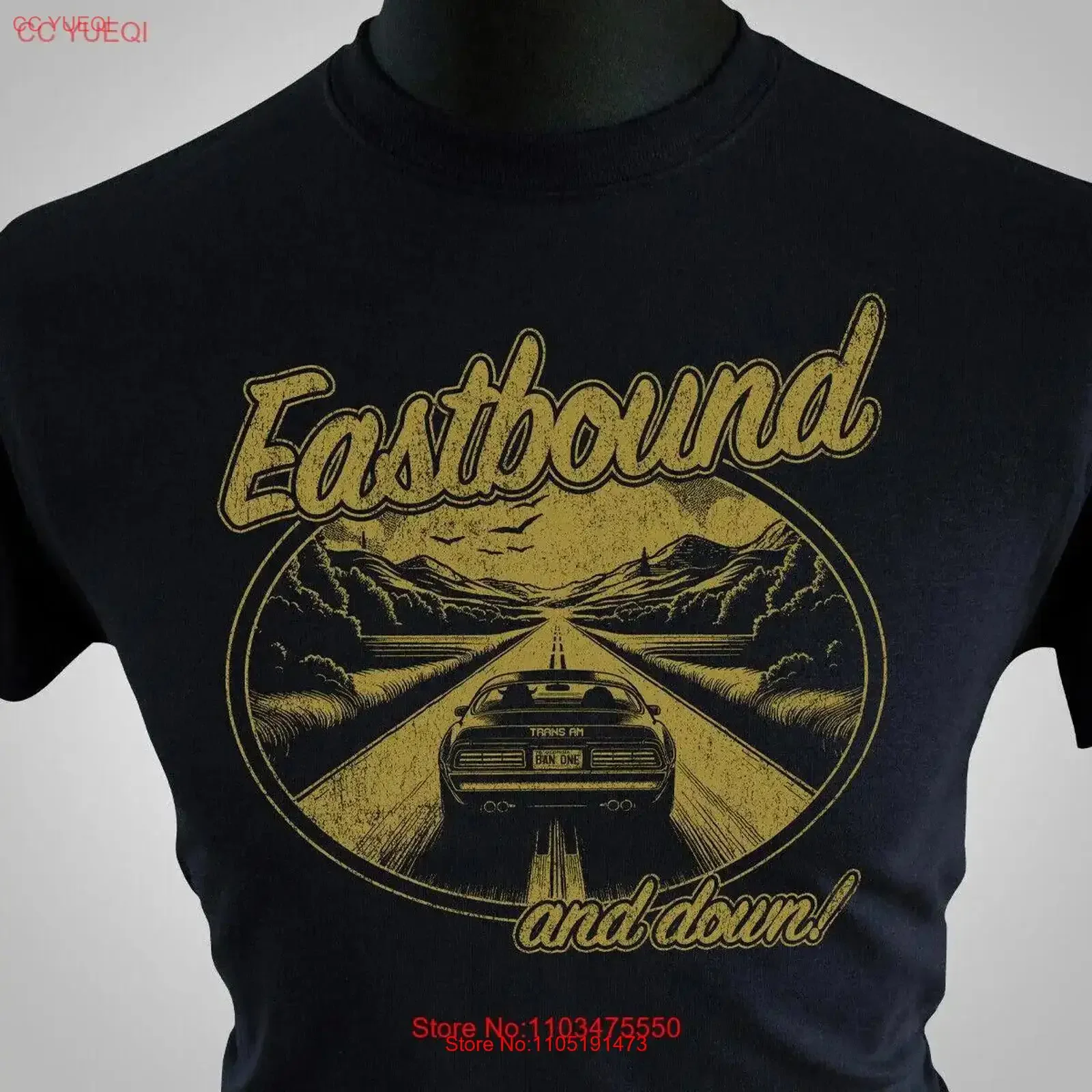 Eastbound e para baixo t camisa retro filme smokey bandido trans am brav reynolds bk vintage lavado unisex topo para uso diário