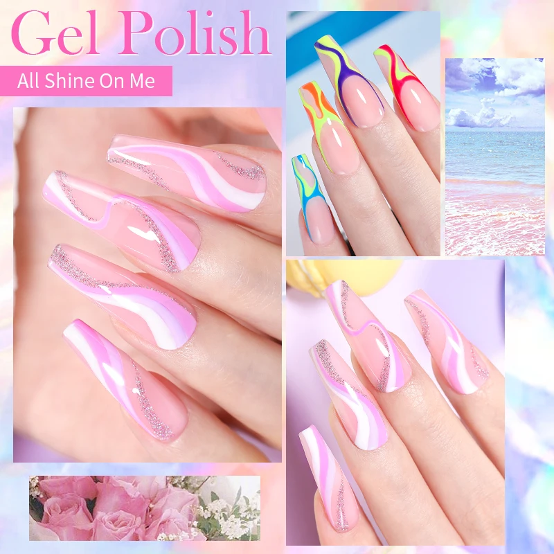 GEBOREN ZIEMLICH 15ml Tränken Weg Vom UV LED Gel Nagellack Hybrid Lack Nail art Maniküre 114 Farben Semi-permanent Basis Top Mantel