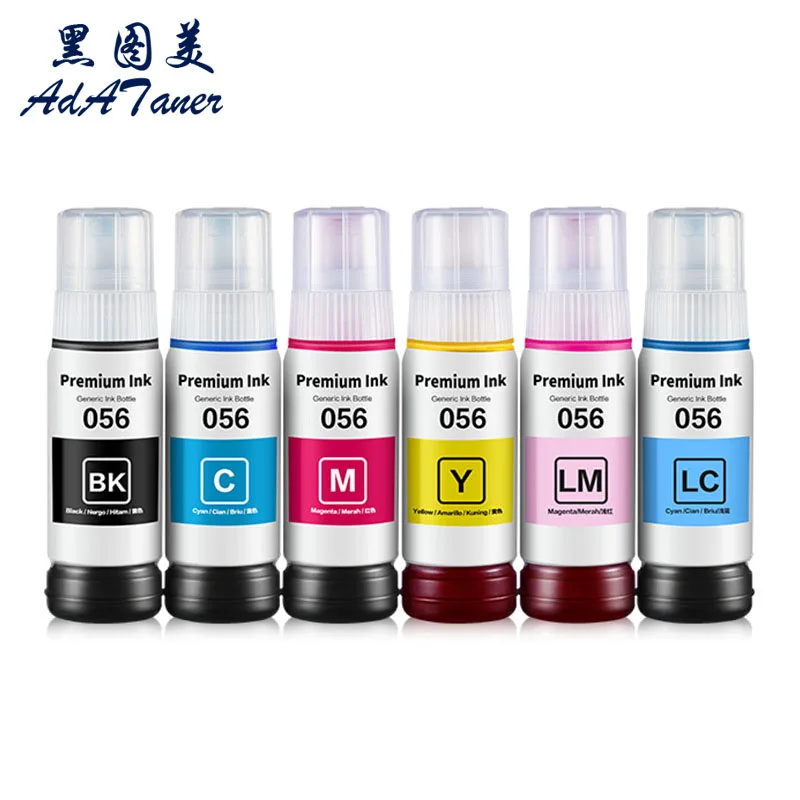 056 057 107 108 574 Premium Compatible Water Based Bottle Refill Dye Ink For Epson L8050 L8058 L18050 L18058 ET-18100 Printer