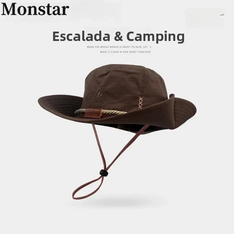 chapeau-de-cowboy-western-monstar-grande-taille-pour-activites-de-plein-air-sechage-rapide-impermeable-ideal-pour-l’escalade-la-protection-solaire-la-peche-chapeau-decontracte-avec-broderies