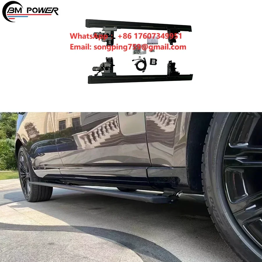 New!LandR vogue Auto Electric Pedal Side Steps RR 2023~ Side Step Power Running Boards Under Said Door Step