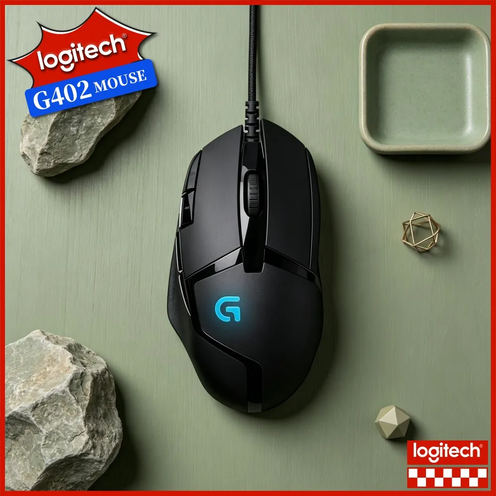 Logitech G402 Gaming Mouse Fusion Engine Sensor Core Stable Wired Link For Entry‑Level Laptop Mixed Gaming‑Office Scenarios