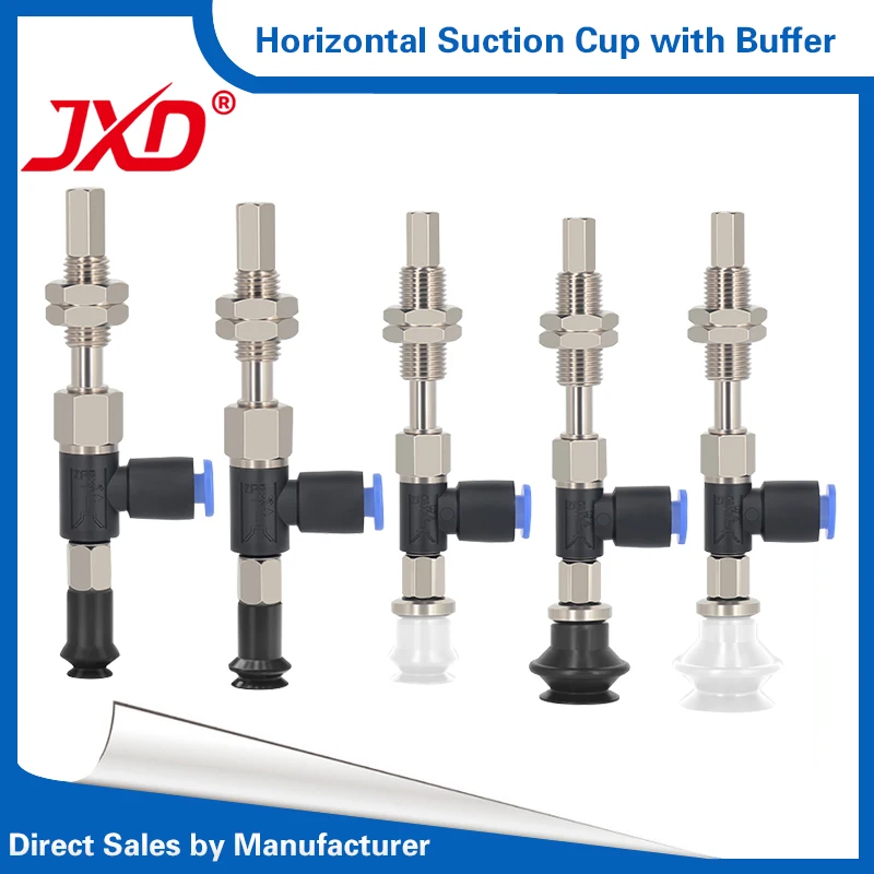 

SMC-Style ZPR Series Vacuum Suction Cup, Industrial Suction Cup Bracket, ZPR06/08BNJ6-04-A8 Horizontal Suction Cup with Buffer