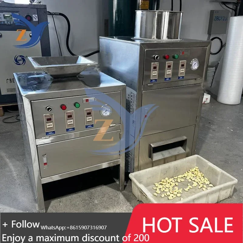 

Garlic Onion Peeling Machine 100-150kg per hour Commercial Electric Large Automatic Stainless Steel Pneumatic Processing