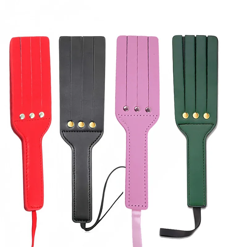 Leather Spank Fetish Bondage Sex Whip Flogger Sex Harness Women Restraint Spanked BDSM Clapper Womens Bondage Erotic Gear