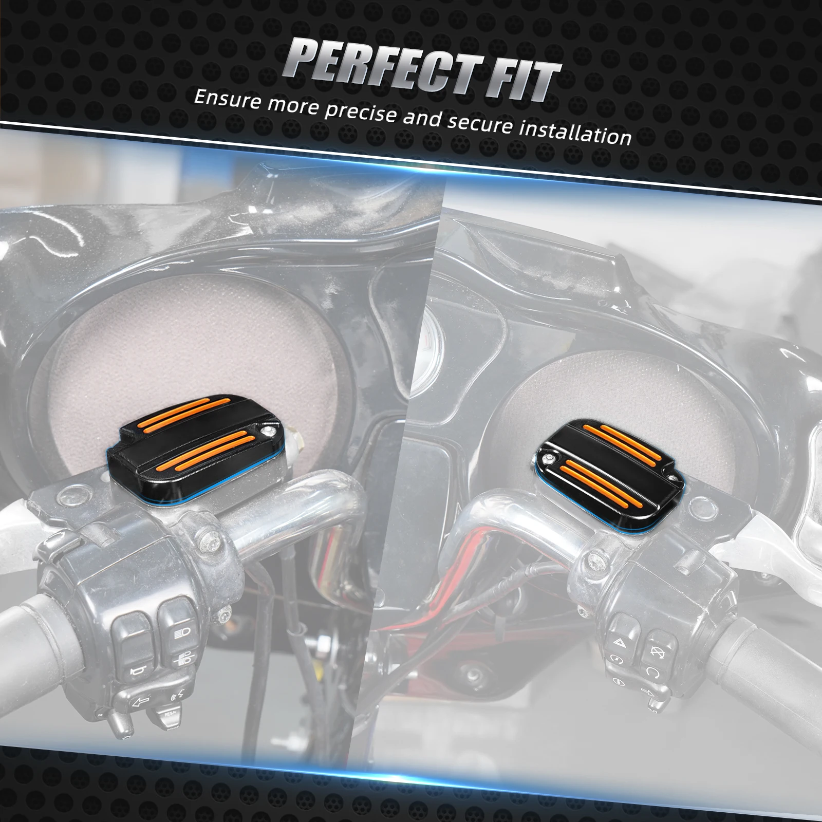 For Harley Street Glide Road Glide /Special 18-20 Front Brake Clutch Master Cylinder Cover Road King Electra Glide Ultra Limited