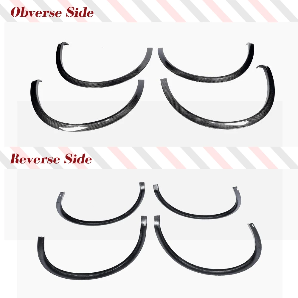 Carbon Fiber Car Wheel Arch Trims Eyebrow Protector For Maserati Levante 2016 - 2019 Car Side Wheel Fender Flares Body Kits view 6