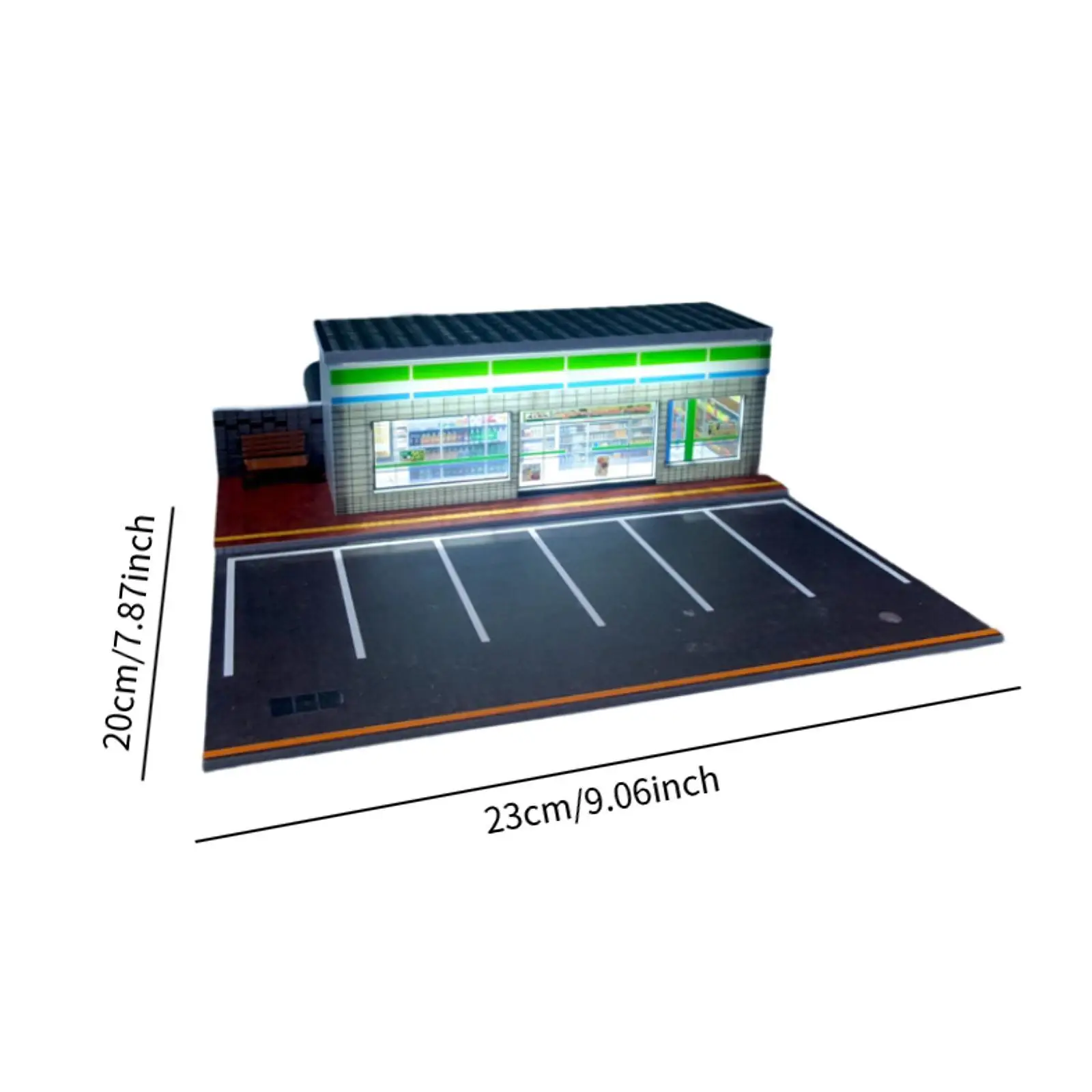 Parcheggio 1:64, modello diorama per garage con illuminazione, display per auto pressofuso per