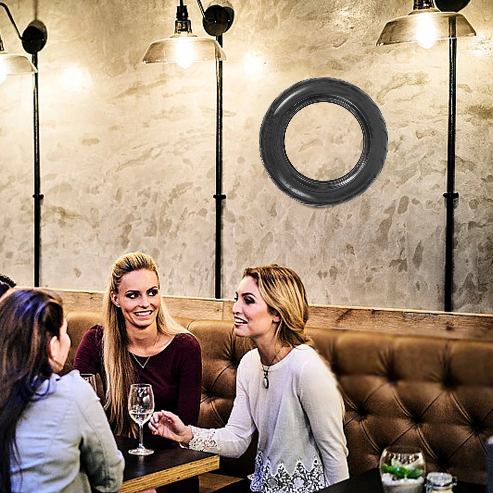 خمر المطاط الإطارات الجدار الديكور الإبداعية جدار الفن ريفي النمط الصناعي ديكور المنزل #6