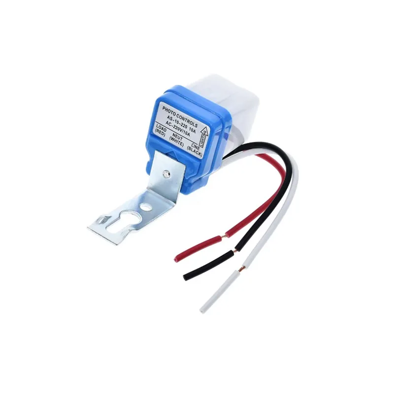 1-4PCS Automatic Auto On Off Photocell Street Light Switch DC AC 220V 50-60Hz 10A Photo Control Photoswitch Sensor