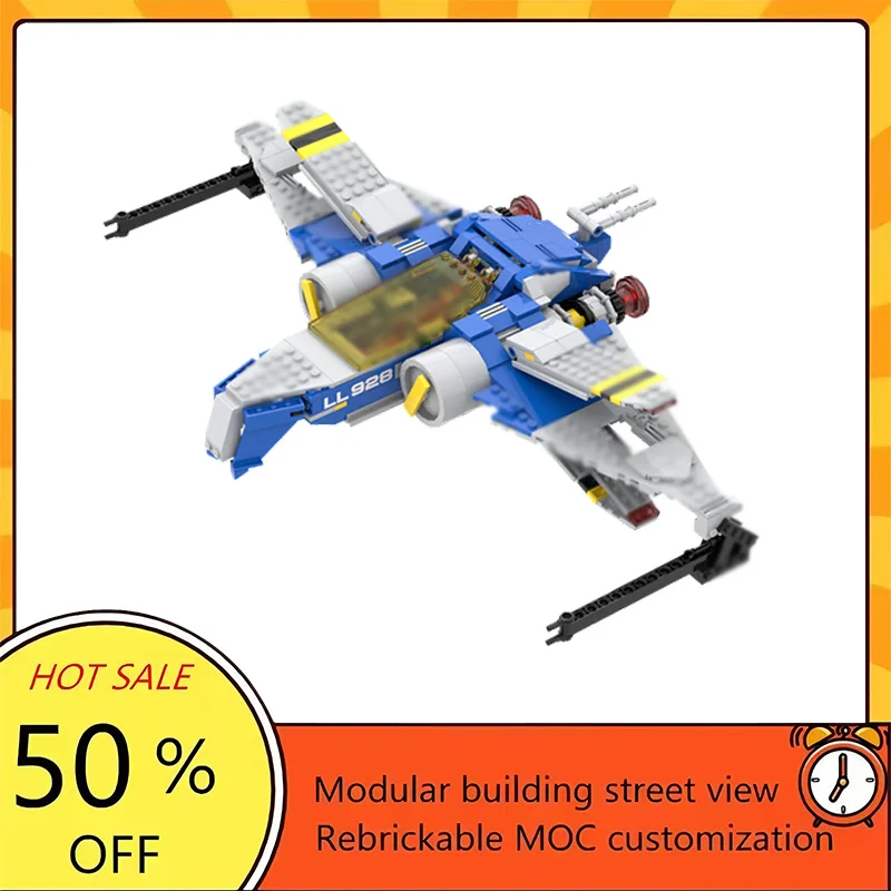 

Набор для сборки космического корабля из 651 детали: популярная модель по мотивам фильмов о космических войнах, модульный конструктор, технологичный подарок, праздничный набор для детей