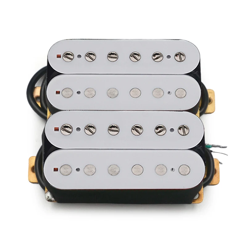 

Лучший выбор: звукосниматель для электрогитары Alnico 5 Humbucker с функцией разделения катушек (4C), кабель N-7.5K/B-15K, белый цвет