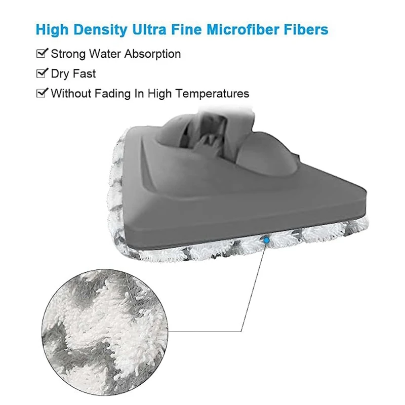 Тканевый чехол для швабры, белые и серые запасные части, подходят для паровой швабры Jaberley Shark S3973, аксессуары для швабры